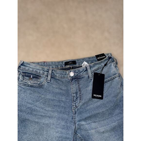 True Religion NWT Joey Mid-Rise Flare Jeans W33 – Vintage Med Wash Denim - Picture 3 of 11